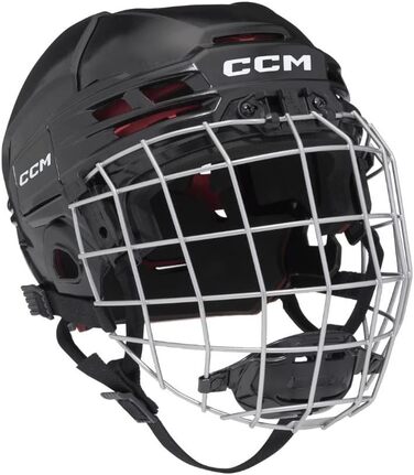 Дитячий хокейний шолом CCM Tacks 70 Combo з маскою, розмір Junior, червоний