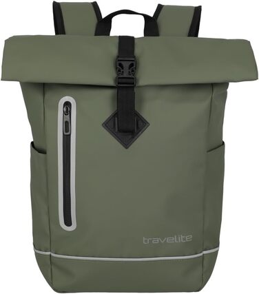 Водонепроникний рюкзак Travelite Rolltop для велосипеда та повсякденного використання, 19 л, з відбивачами, 48 см
