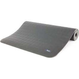 Йога-мат Bodhi ECO PRO DIAMOND 185x60 см, натуральний каучук, ультра-грип, екологічний, для йоги, пілатесу та фітнесу, сірий