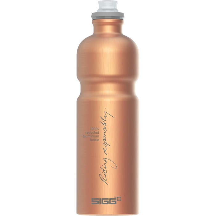 Пляшка для води SIGG 0,75 л, алюмінієва, спортивна, Move MyPlanet, сертифікована KlimaPartner, надлегка, без BPA, мідна, вироблено у Швейцарії