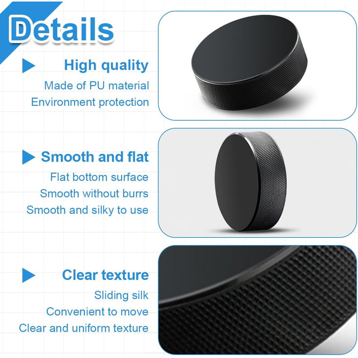 Набір шайб для хокею GRKB (4 шт.) – класичні шайби для дорослих