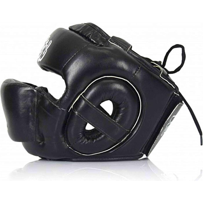 Захисний шолом Fairtex HG14 для тайського боксу, MMA, K-1, повний захист обличчя, чорний, розмір L