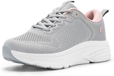 Жіночі кросівки FitVille, 42.5 EU, колір: сірий небілющий, рожевий (жувальний)