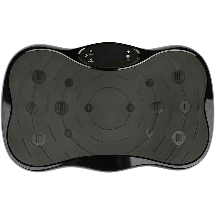 Вібраційна платформа Supfine з еластичними стрічками, 5 режимів, 95 рівнів, LCD-дисплеєм, до 120 кг, для дому, чорна