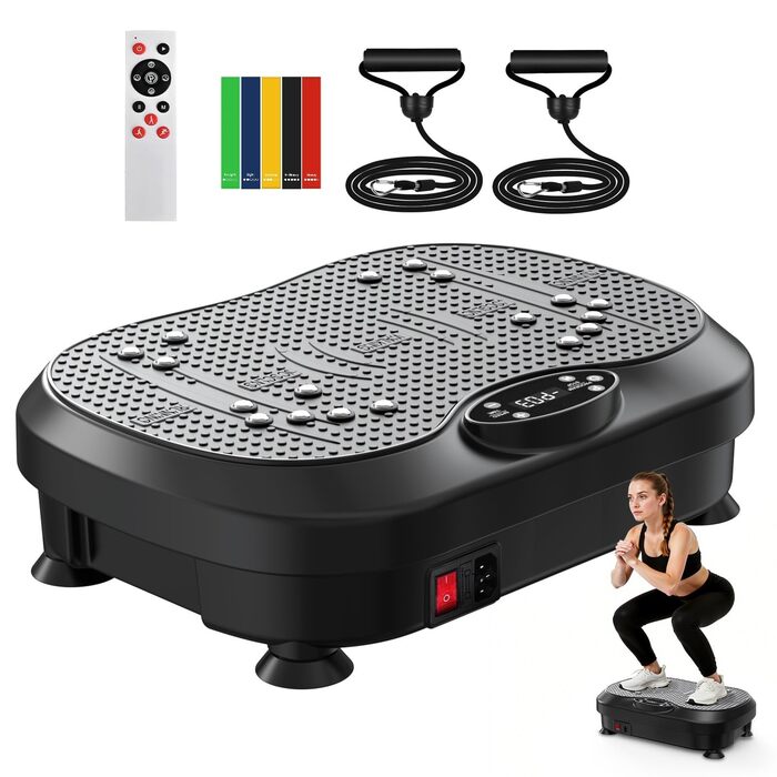 Віброплатформа для лімфодренажу та схуднення з 200 рівнями, фітнес-обладнання для всього тіла, стійка, шейк-борд, спортивний фітнес-зал