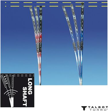 Бадмінтонна ракетка Talbot Torro Isoforce 5051 Tato Dura Ultra Carbon4 для максимальної точності удару, Mega Power Zone