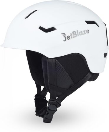 Шолом для сноуборду та лиж для чоловіків та жінок, дорослий, вентиляційні отвори, EPS-сердечник, розмір M (56-58 см), білий