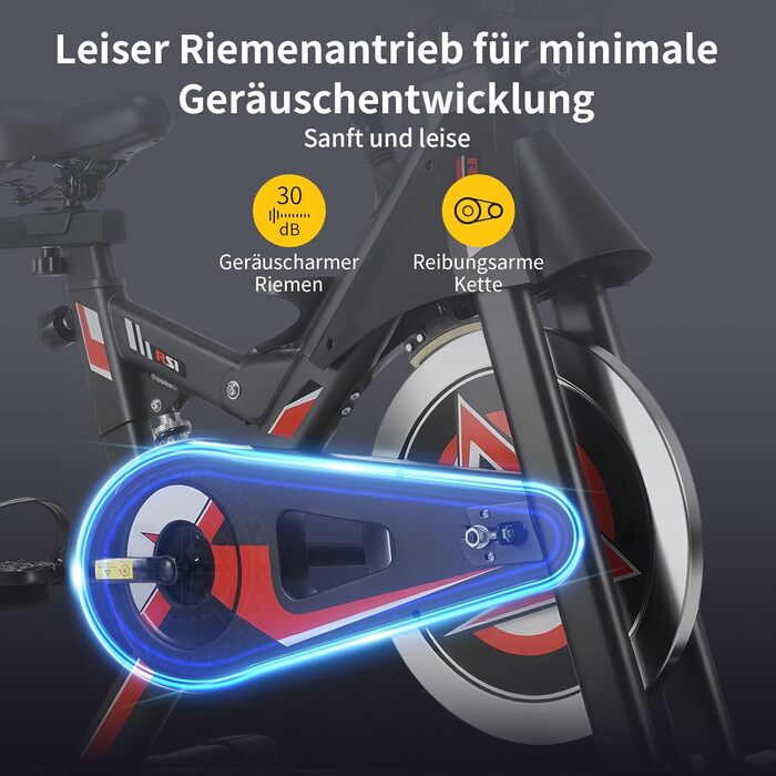 Велотренажер для дому з LCD-дисплеєм, підставкою та тримачем для пляшки. Тиха велотренажерна машина для дому, витримує до 150 кг. Спінінг-байк для занять вдома