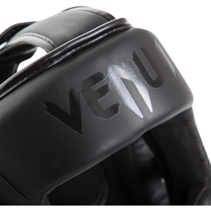 Шолом Venum Helm Elite нео матовий чорний, універсальний розмір, захисний для боксу та MMA
