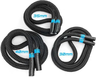 Тренувальний важкий скакалка aerobis Battle Jump Rope 3 м, 40 мм для фітнесу та схуднення