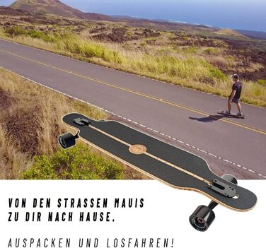 Лонгборд JUCKER HAWAII HOKU V2 Flex 2 з бамбука та скловолокна, для дітей і дорослих, різні дизайни, професійна якість
