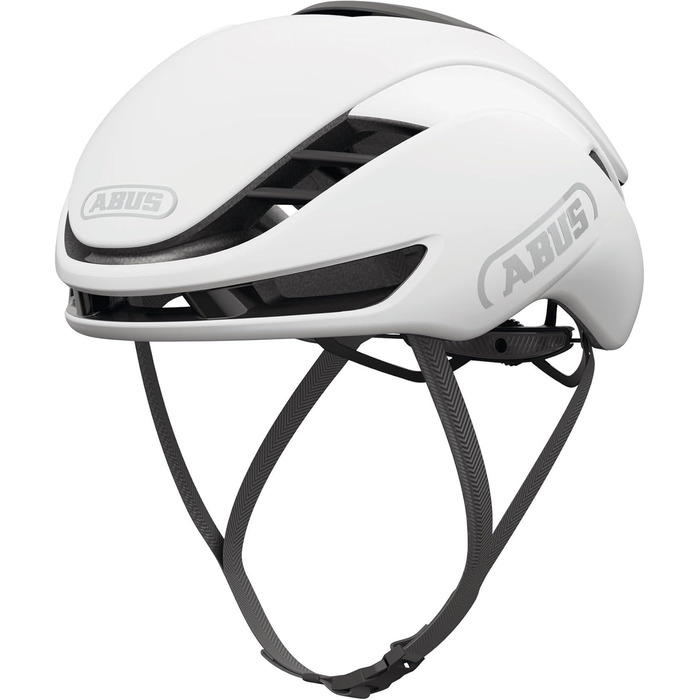 ABUS Шолом для шосейної їзди Gamechanger 2.0 - Аерошолом преміум-класу, білий (polar white), розмір L (57-61 см)
