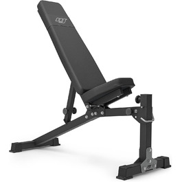 Регульована лавка для жиму Marbo Sport MS-L114, складна, чорна, виробництво ЄС