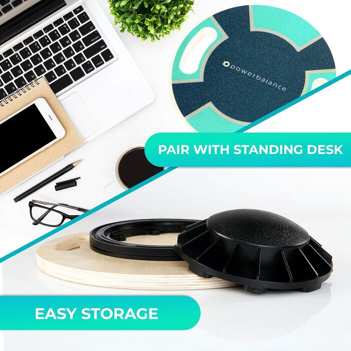 RPM Power Balance Wobble Board – баланс-борд з масиву дерева для тренування м'язів кора, зміцнення ніг і верхньої частини тіла, Greencross