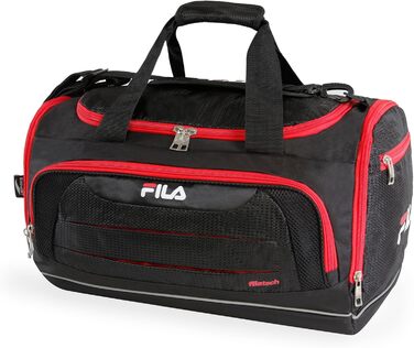 Спортивна сумка FILA Cypress Unisex, маленька сумка для спорту та тренувань, Onyx/Red (один розмір)