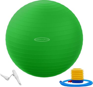 Гімнастичний м'яч BalanceFrom, стійкий до вибухів, нековзний, з насосом, 90 кг