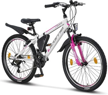 Гірський велосипед Licorne Bike Guide Premium 24 дюйма, 21 швидкість, для дівчат, хлопців, чоловіків і жінок