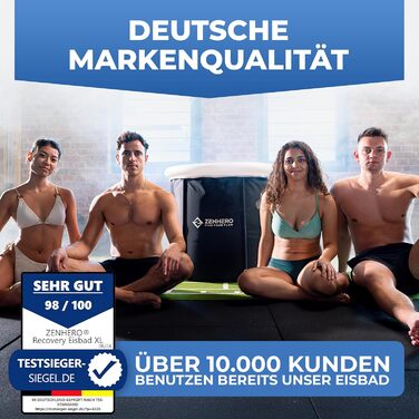 Набір для криотерапії Zenhero Recovery Eisbad (85 см Ø) – комфорт та простір, термометр, 5 шарів ізоляції