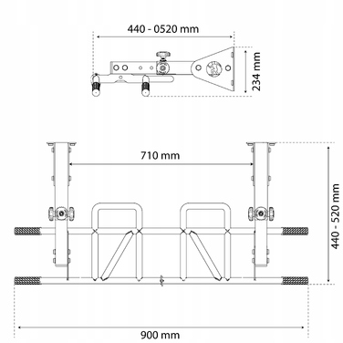 Стіновий турнік K-Sport Monkeybar KSSL040