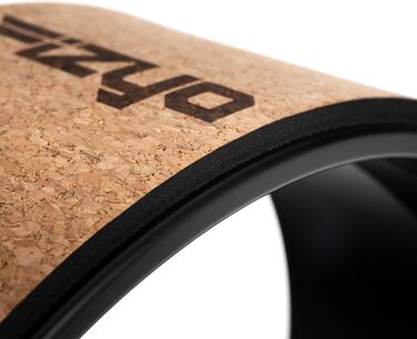 Колесо для йоги Fizyo Yoga Wheel – для розтяжки спини та полегшення болю – стабільне, неслизьке, 32 см (коричневе, натуральний корк)