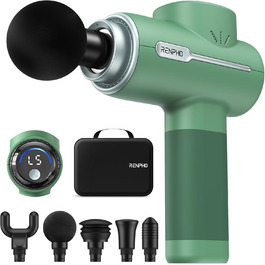 Масажер для м'язів RENPHO Active Massage Gun - масажний пістолет для глибоких тканин, зелений