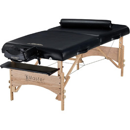 Масажний стіл Master Massage Gibraltar 81 см, дерев'яний, чорний, екстра великий