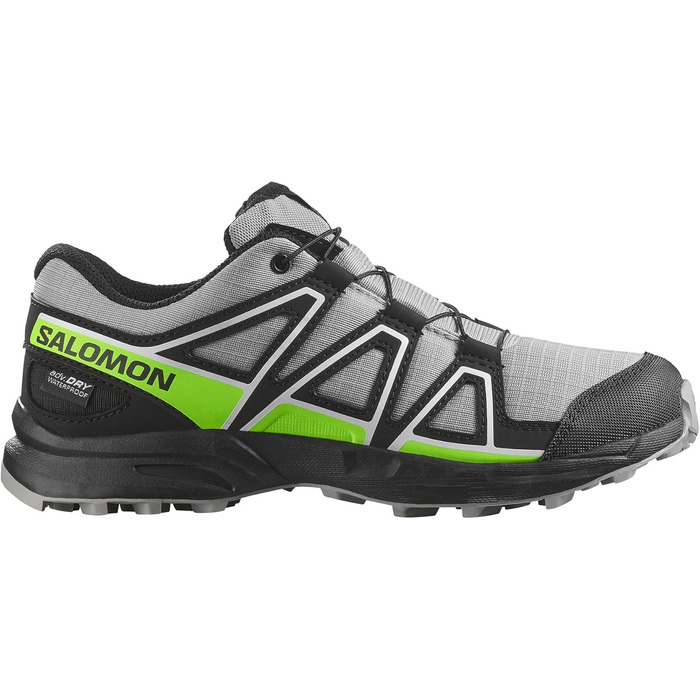 Черевики трекінгові Salomon Speedcross Waterproof для хлопчиків, 35 EU, Alloy Black Green Gecko