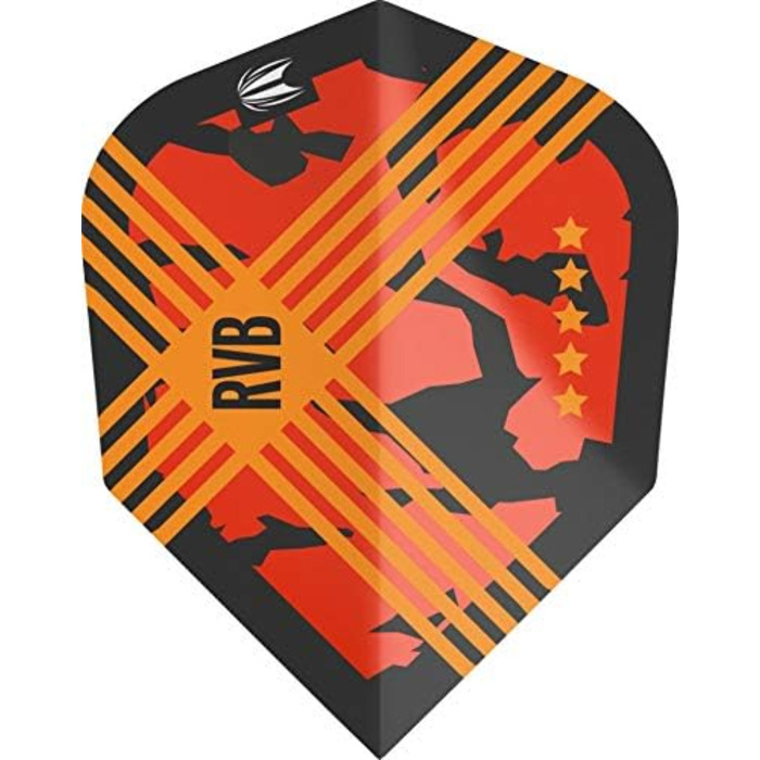 Дротики для дартсу Target RVB 95 Gen 3, 95% вольфрам, Swiss Point, сталевий накінечник