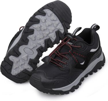 Дитячі трекінгові кросівки UOVO, водонепроникні, для бігу та трейлраннінгу, чорні, розмір 38 EU