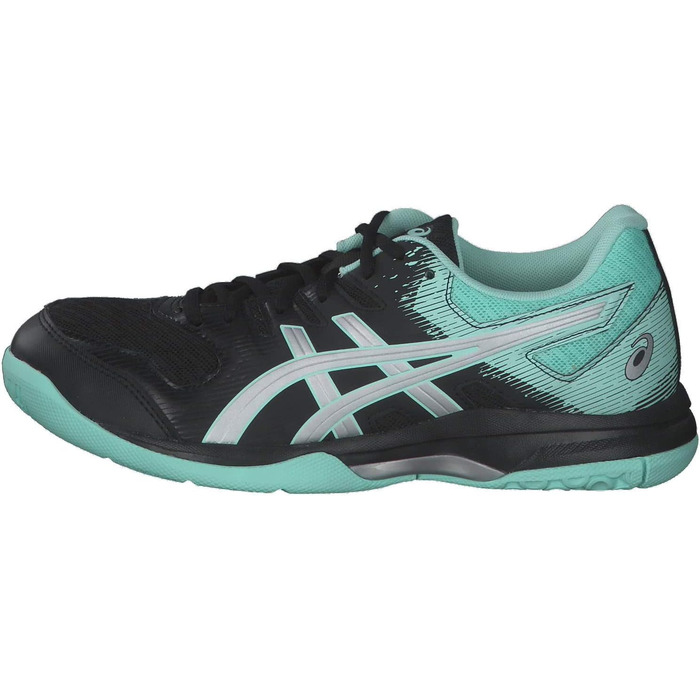 Жіночі волейбольні кросівки ASICS Gelrocket 9, чорний та білий, 44.5 EU