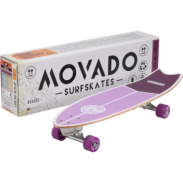 Скейтборд Star Scooter Surf Longboard Retro Cruiser ABEC-11 рожевий, для дорослих, унісекс, повний комплект
