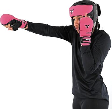 MMA рукавички Mytra Fusion для жінок, 7oz, відкрита вентильована долоня, для спарингу, рожеві