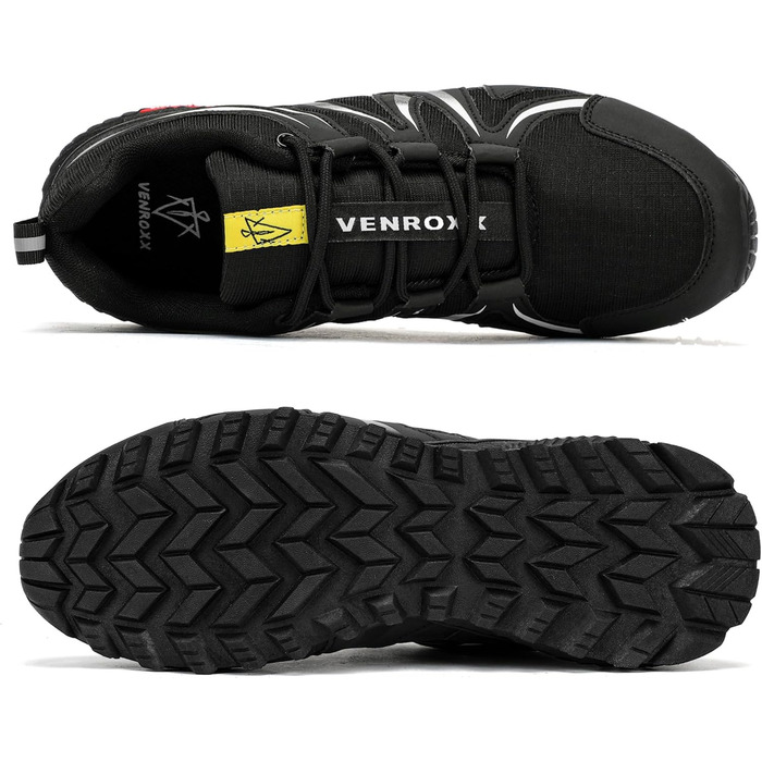 Чоловічі трейлранні кросівки для хайкінгу та трекінгу. Легкі, дихаючі, з антиковзкою підошвою. Розміри 39-48 (чорний, 44 EU)