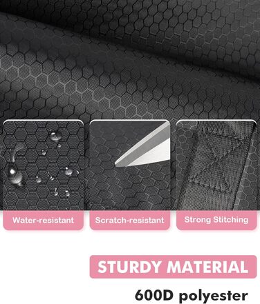 Чохол для більярдних київ: містка сумка на 4 киї, 5 відділень для аксесуарів, м'яка та міцна, з регульованими плечовими ременями (Рожевий/Чорний)