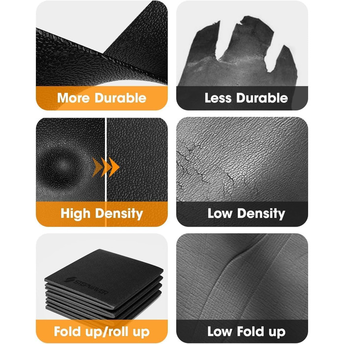 Захисний килимок під бігову доріжку, велотренажер та еліптичний тренажер, шумопоглищаючий підкладник для підлоги (160 x 75 x 0.6 см)