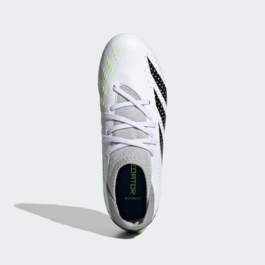 Дитячі футбольні бутси adidas Predator Accuracy.3 FG для жорсткого ґрунту (30.5 EU, білий, чорний, лимонний)