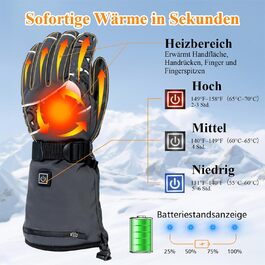 Обогріваючі рукавички Minthouz W13 з акумулятором 5V 5000mAh, для чоловіків та жінок, з підтримкою сенсорного екрану, водонепроникні, для активного відпочинку (XL)