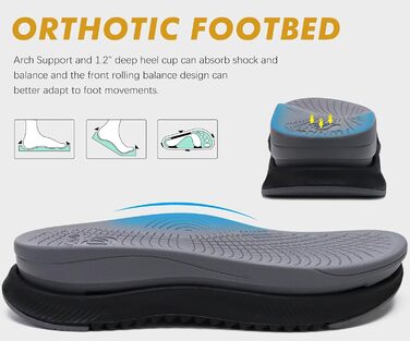 Чоловічі сандалії ONCAI Wandersandalen: сірі сандалії для піших прогулянок, пляжу та водних видів спорту з регульованими ремінцями, розмір 48 EU