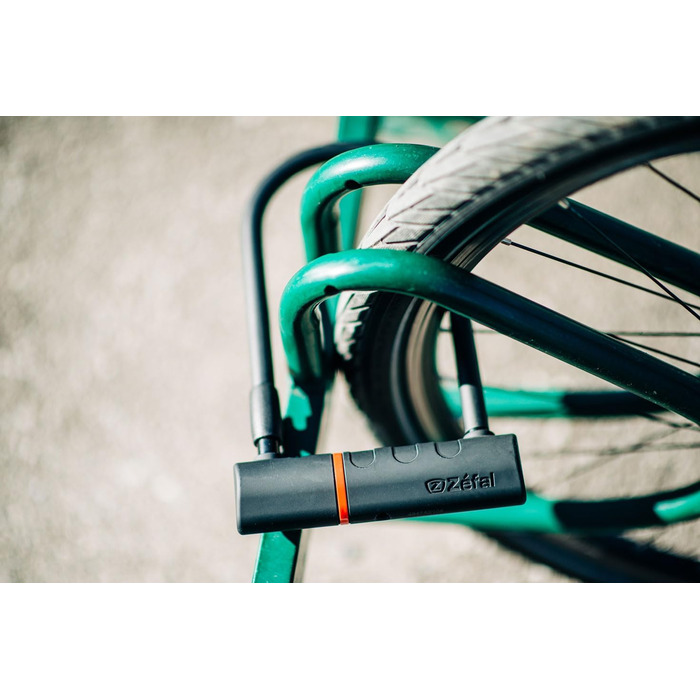 Замок для велосипеда Zefal K-Traz U17: міцний сталевий бугель, кабель 120 см, для велосипеда, електровелосипеда, MTB, скутера, мотоцикла