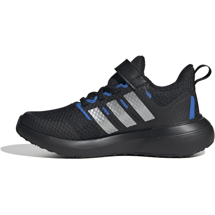Дитячі кросівки adidas Fortarun 2.0 - чорний, сріблястий, royal blue (28.5 EU)