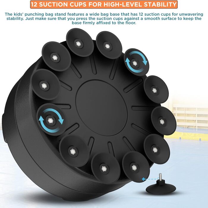 Дитячий боксерський мішок RDX 4 фути з підставкою, рукавички для тренувань, MMA, кікбоксинг, бокс, єдиноборства, муай-тай, білий
