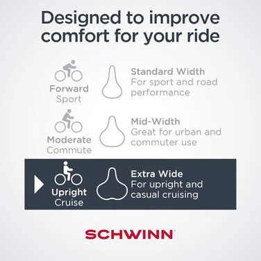 Сідло для велосипеда Schwinn Comfort, м'яке сидіння