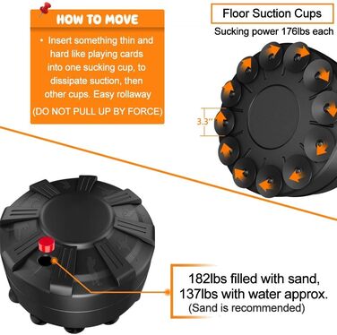 Стенд для боксерського мішка YOLEO, 175 см, чорний. Міцний боксерський тренажер для дорослих