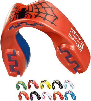Захист для зубів Marvel Sport для дорослих та дітей. Захист рота для контактних видів спорту: регбі, ММА, бойові мистецтва, кікбоксинг, джудо, хокей, бокс (12+ років). Spider-man