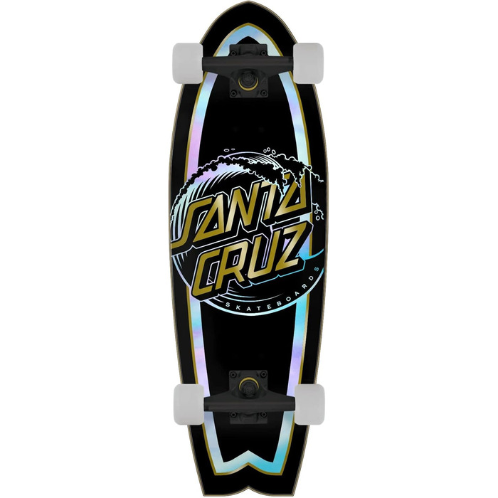 Скейтборд круїзер Santa Cruz Holo Wave Dot 8.8x27.7 дюйма, повний комплект