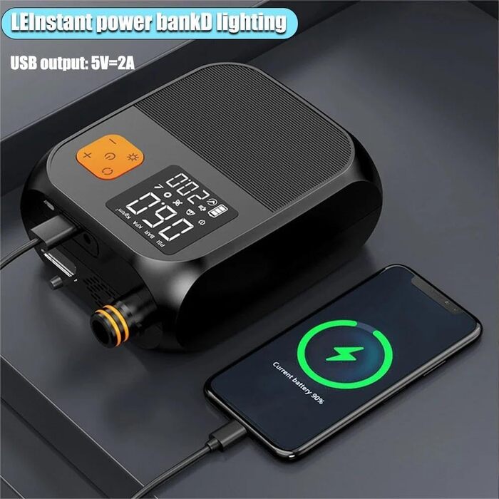 Електричний надувний насос 8000mAh з акумулятором для SUP, матраців, човнів, басейнів та іграшок у воді