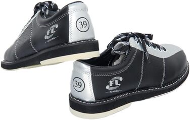 Чоловічі кеди для боулінгу SDEQA, шнурівка, для газону, антиковзаючі, легкі, розмір 41 EU, чорний сріблястий