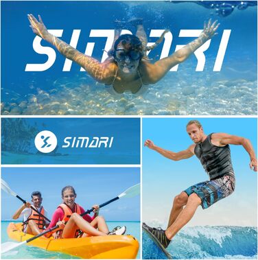 Водні черевики SIMARI WP001 для жінок та чоловіків, швидковисихаючі, для плавання, дайвінгу, серфінгу, йоги та відпочинку на природі. Розміри: 42 EU (216 Lila, 209 Gray Stripe)