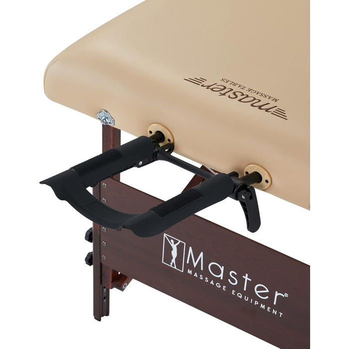 Складаний масажний стіл Master Massage Del Ray 71 см, термо-верх, бежевий (пісочний колір), мобільний