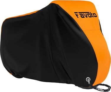 Водонепроникний чохол для велосипеда Favoto 200x70x110cm, 210D Oxford, чорно-помаранчевий